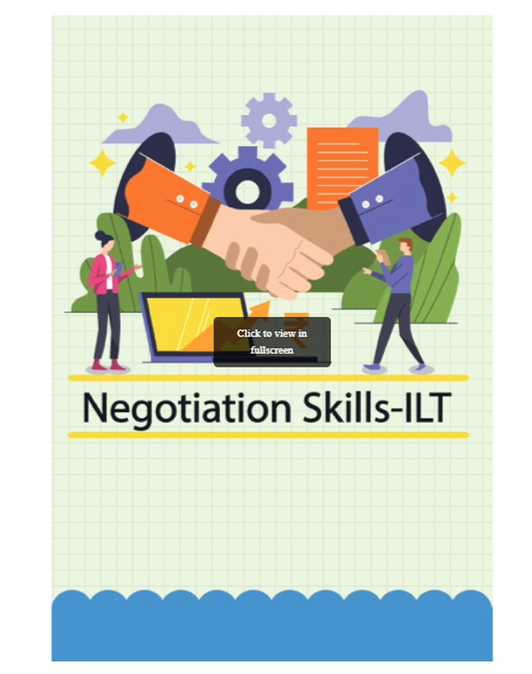 Negotiation Skills-ILT